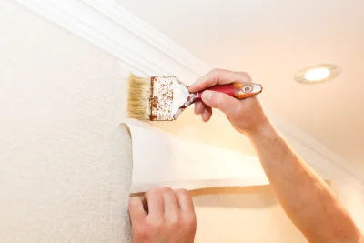 Pose de papier peint à Dommarien — revêtements muraux et toiles de verre